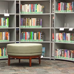 books and a stool